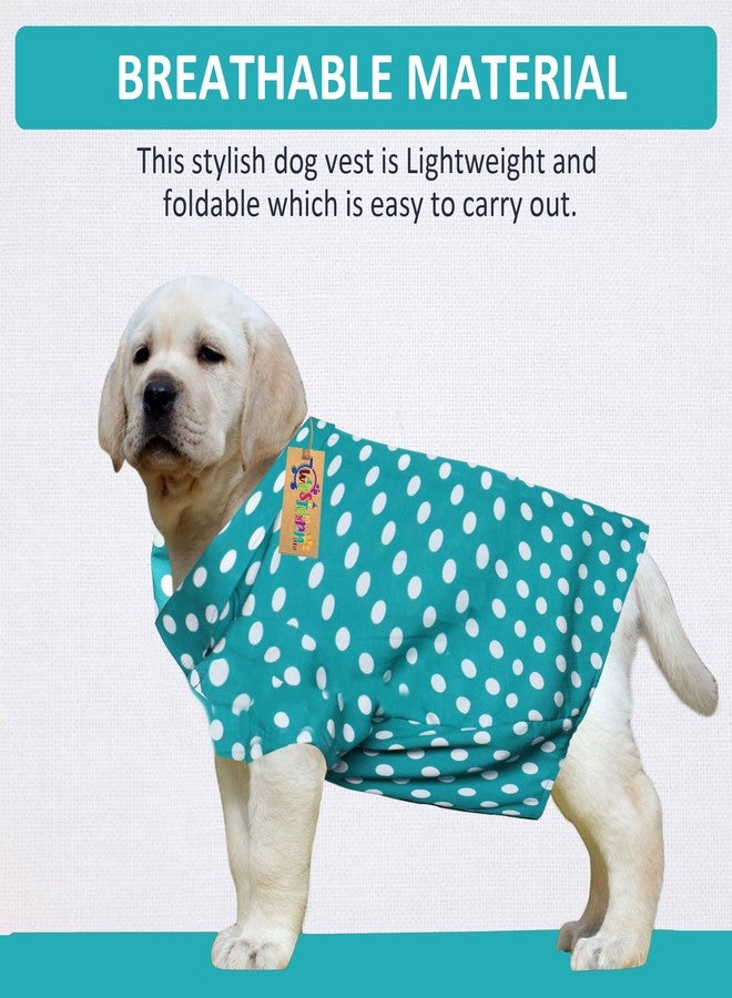 Western Era Super Soft Trendy Printed Shirt, Ultra Comfort Dog Apparel, Cotton Printed Breathable Basic Vest Dog Shirt, Cute Lightweight Thin Shirt For Your Furies (XXLarge - 28 inch) (Polka Sky Blue) - Image 2